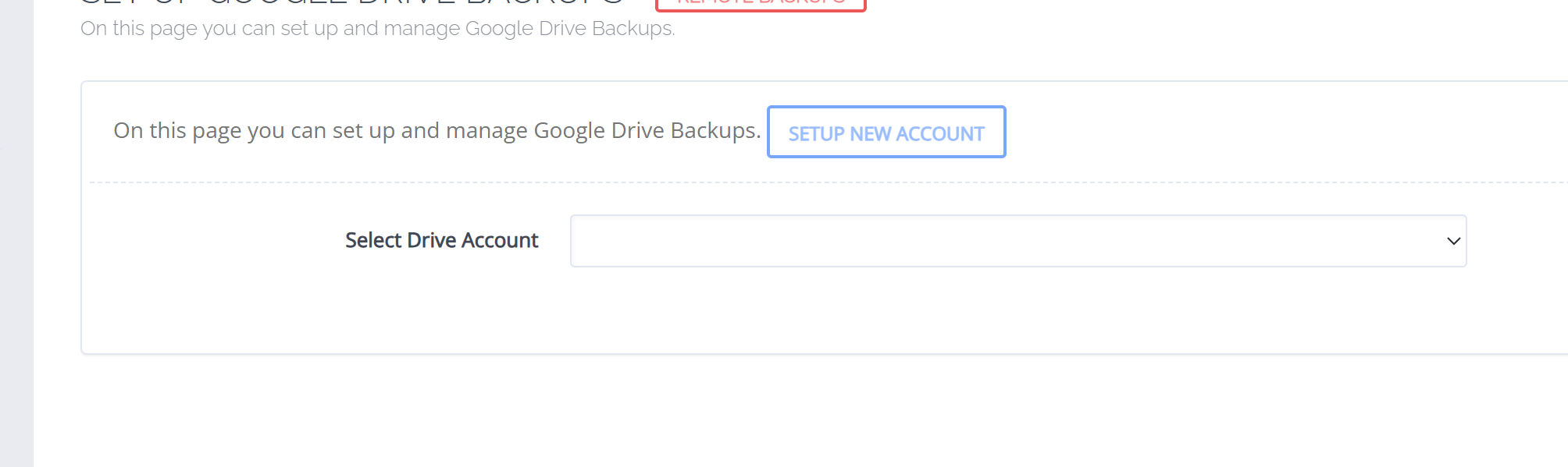 cyberpanel backup settings - Solveddoc
