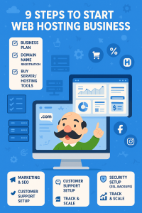 9 Proven Steps to start a Profitable Web Hosting Business