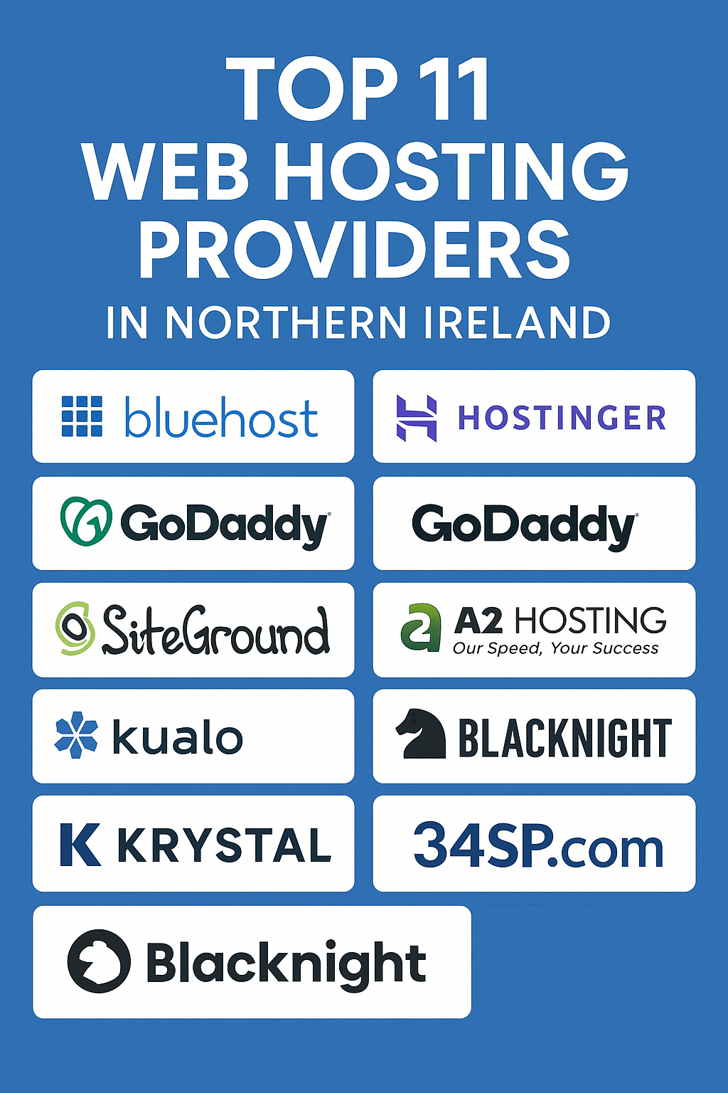 top 11 Web Hosting Providers in Northern Ireland