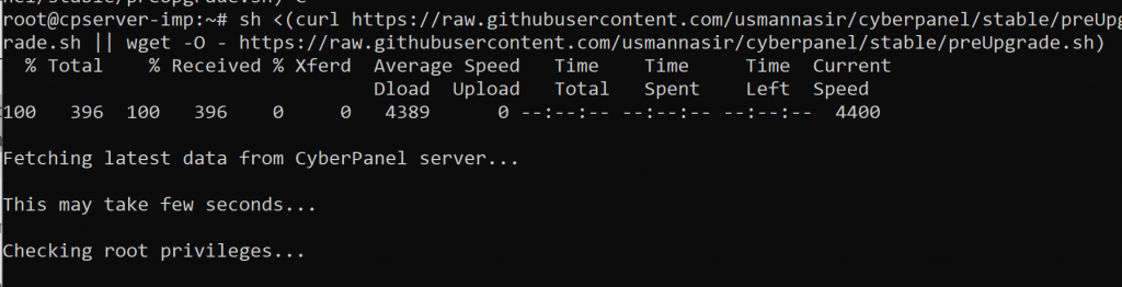 Upgrade CyberPanel To latest version: